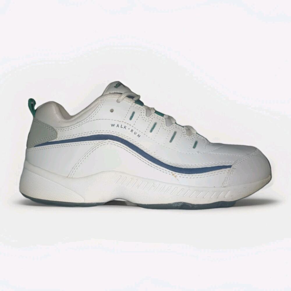 Easy Spirit Shoes Mens 9 M Romy Athletic Low Sneakers White Leather Lace Up